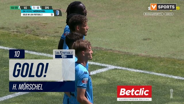 GOLO! Vizela, H. Mörschel aos 10', Vizela 1-0 Sporting CP B