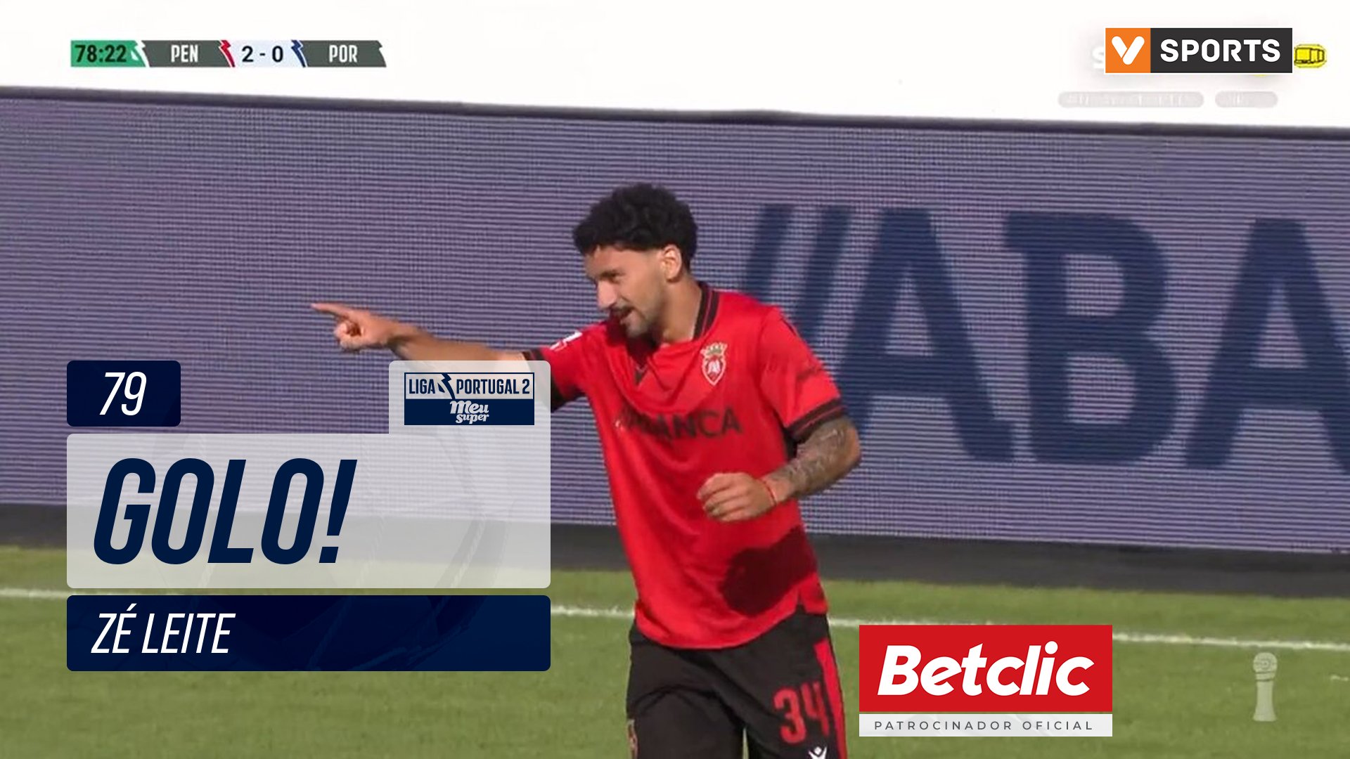 GOLO! Penafiel, Zé Leite aos 79', Penafiel 3-0 FC...