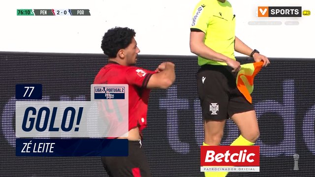 GOLO! Penafiel, Zé Leite aos 77', Penafiel 2-0 FC Porto B