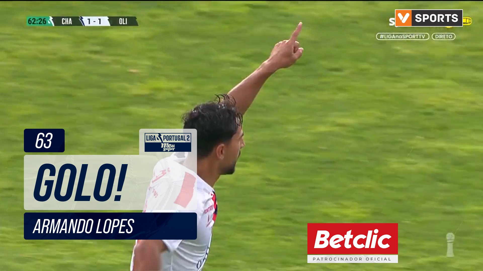 GOLO! Oliveirense, Armando Lopes aos 63', Chaves 1...