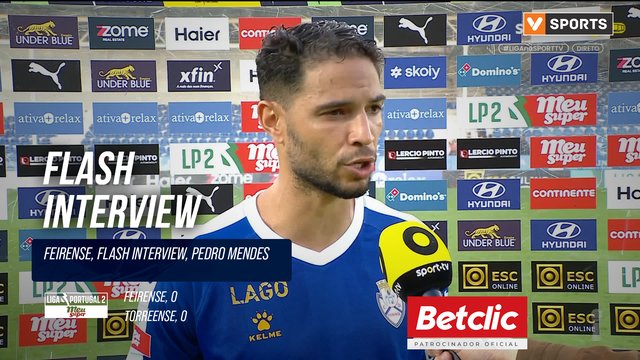 Feirense, Flash Interview, Pedro Mendes