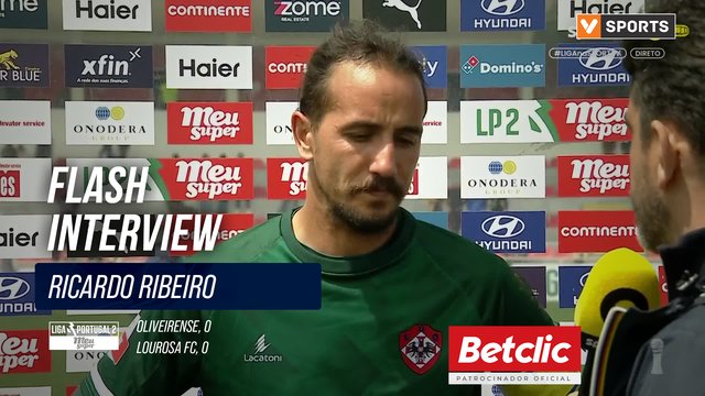 Oliveirense, Flash Interview, Ricardo Ribeiro
