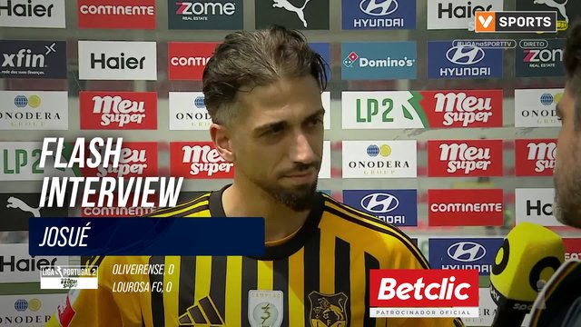 Lourosa FC, Flash Interview, Josué
