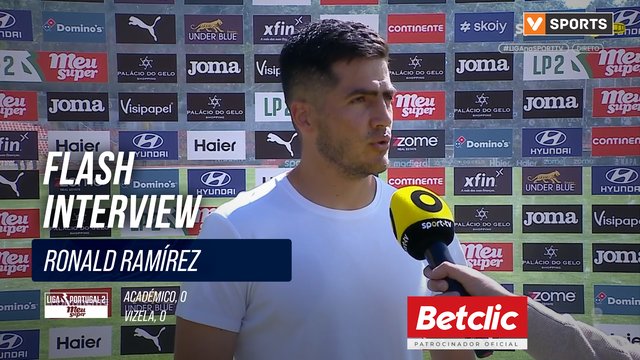 Flash Interview Ronald Ramírez (Vizela)