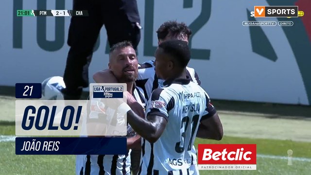 GOLO! Portimonense, João Reis aos 21', Portimonense 2-1 Chaves