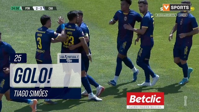 GOLO! Chaves, Tiago Simões aos 25', Portimonense 2-2 Chaves