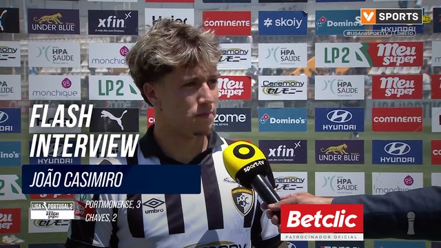 Portimonense, Flash Interview, João Casimiro