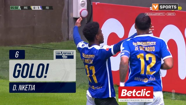 GOLO! Feirense, D. Nketia aos 6', P. Ferreira 0-1 Feirense