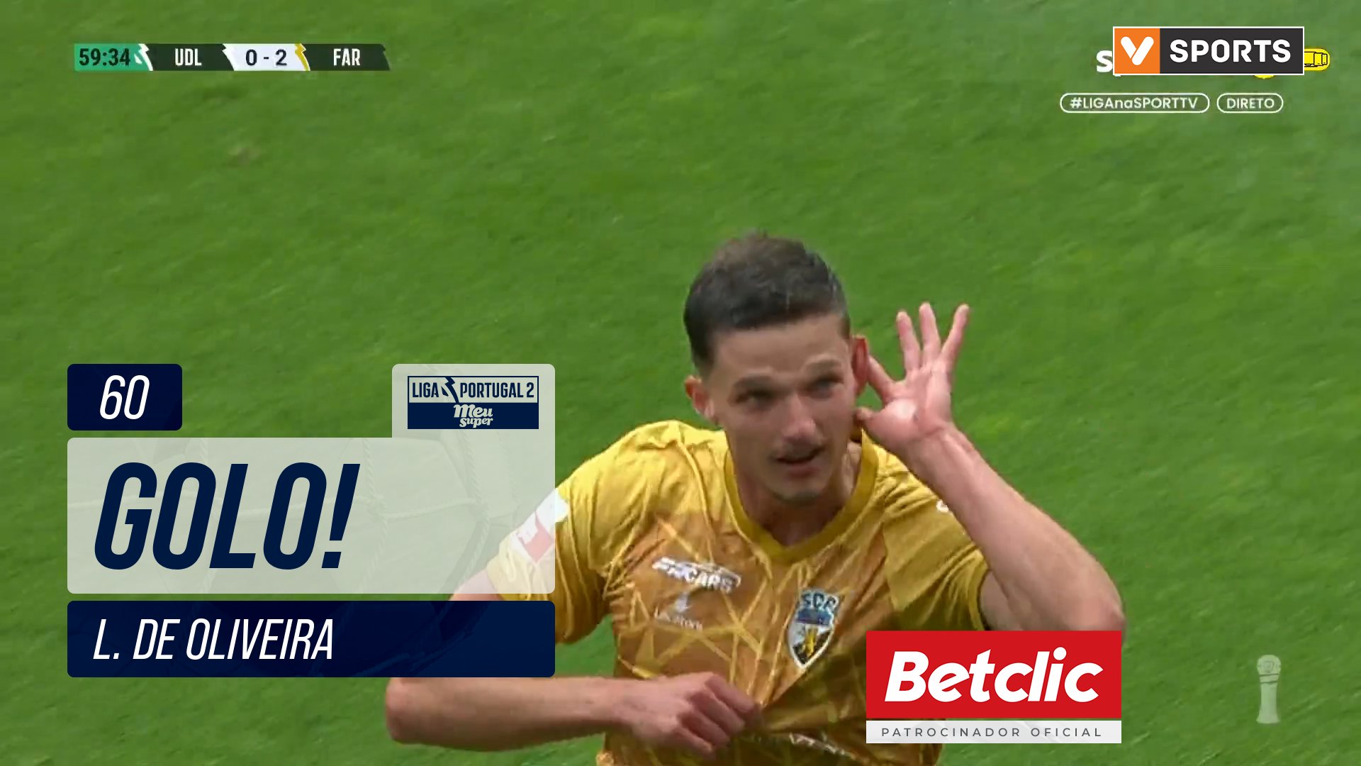 GOLO! Farense, L. de Oliveira aos 60', U. Leiria 0...