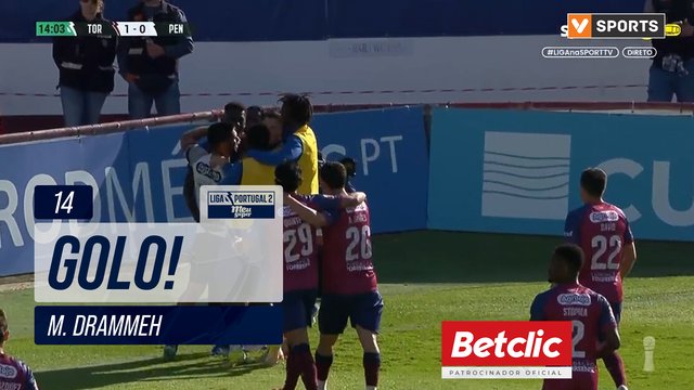 GOLO! SCU Torreense, M. Drammeh aos 14', SCU Torreense 1-0 FC Penafiel