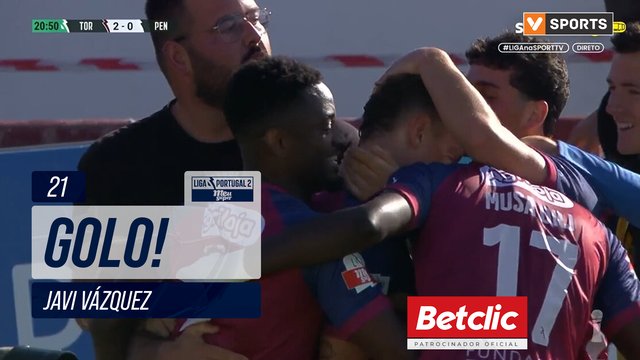 GOLO! SCU Torreense, Javi Vázquez aos 21', SCU Torreense 2-0 FC Penafiel