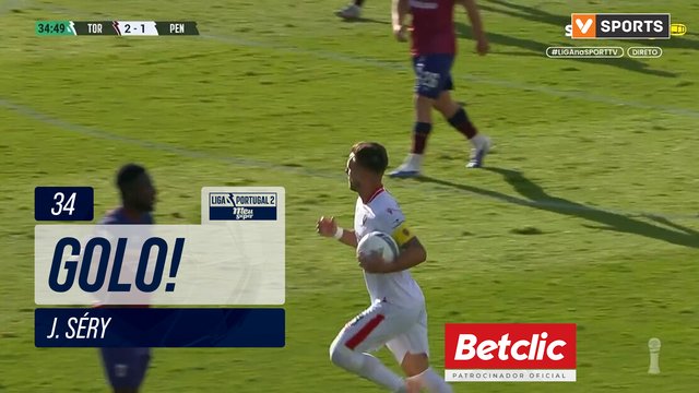 GOLO! FC Penafiel, J. Séry aos 34', SCU Torreense 2-1 FC Penafiel