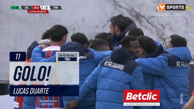 GOLO! FC Felgueiras, Lucas Duarte aos 11', FC Felgueiras 1-0 Portimonense