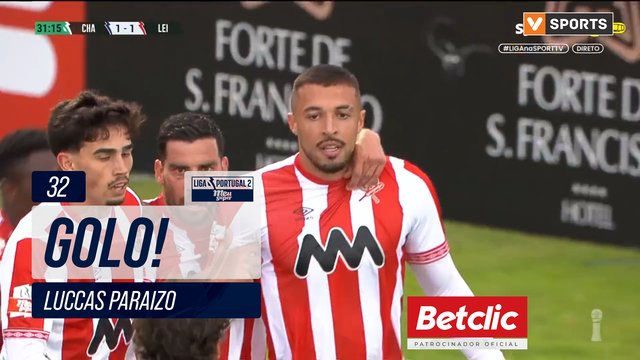GOLO! Leixões SC, Luccas Paraizo aos 32', GD Chaves 1-1 Leixões SC