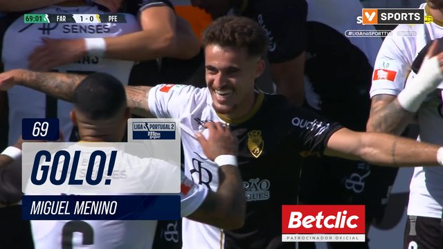 GOLO! SC Farense, Miguel Menino aos 69', SC Farense 1-0 FC P.Ferreira