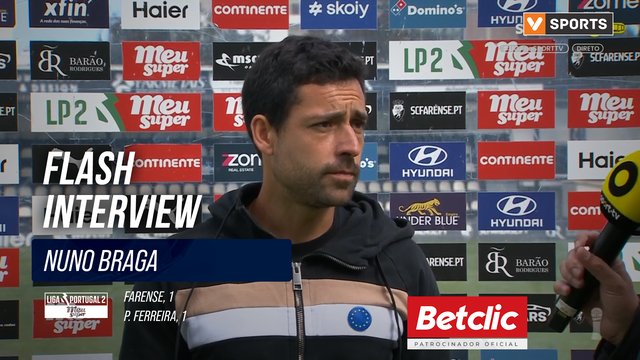 Flash Interview Nuno Braga (P. Ferreira)