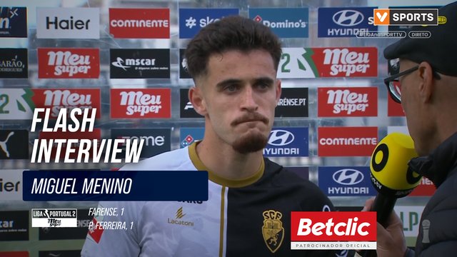 Flash Interview Miguel Menino (Farense)
