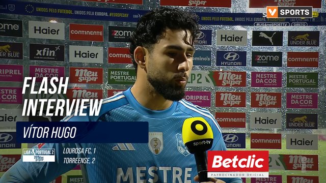 Lourosa FC, Flash Interview, Vitor Hugo
