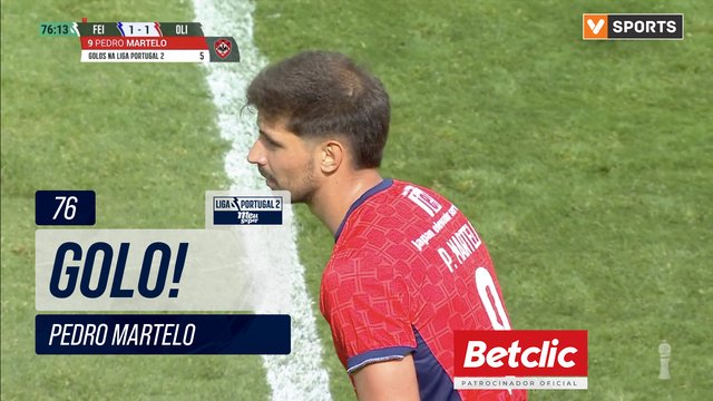 GOLO! Oliveirense, Pedro Martelo aos 76', Feirense 1-1 Oliveirense
