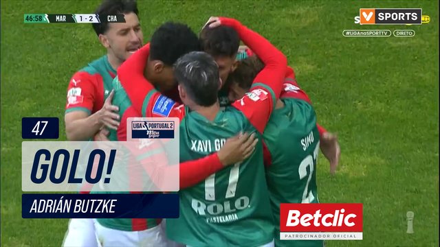 GOLO! Marítimo, Adrián Butzke aos 47', Marítimo 1-2 Chaves