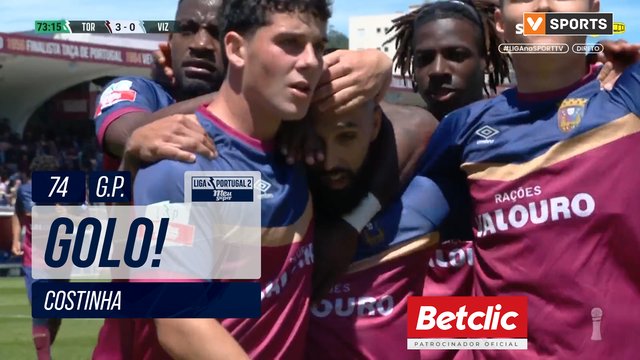 GOLO! SCU Torreense, Costinha aos 74', SCU Torreense 3-0 FC Vizela