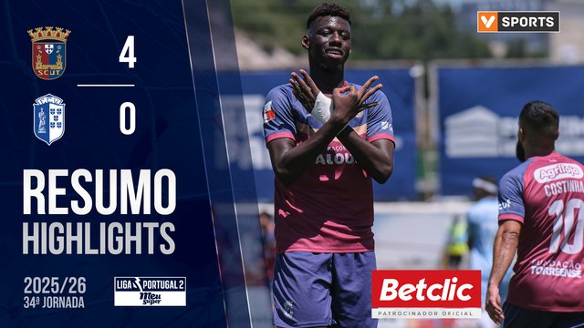 Liga Meu Super (34ª Jornada): Resumo SCU Torreense 4-0 FC Vizela