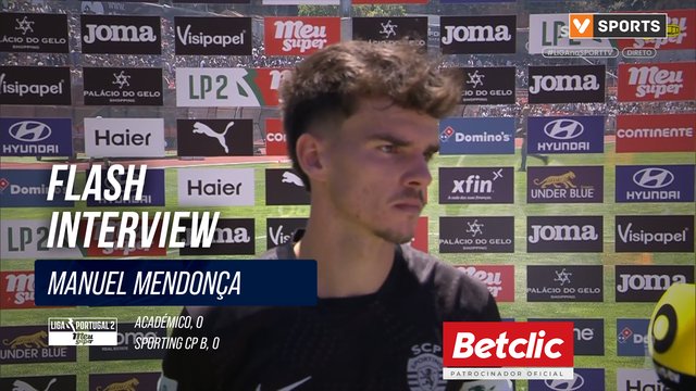 Flash Interview Manuel Mendonça (Sporting CP B)