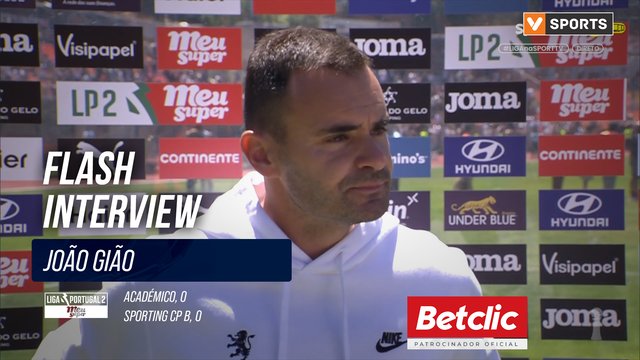 Flash Interview João Gião (Sporting CP B)