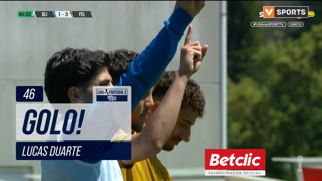 GOLO! Felgueiras, Lucas Duarte aos 46', Oliveirense 1-3 Felgueiras