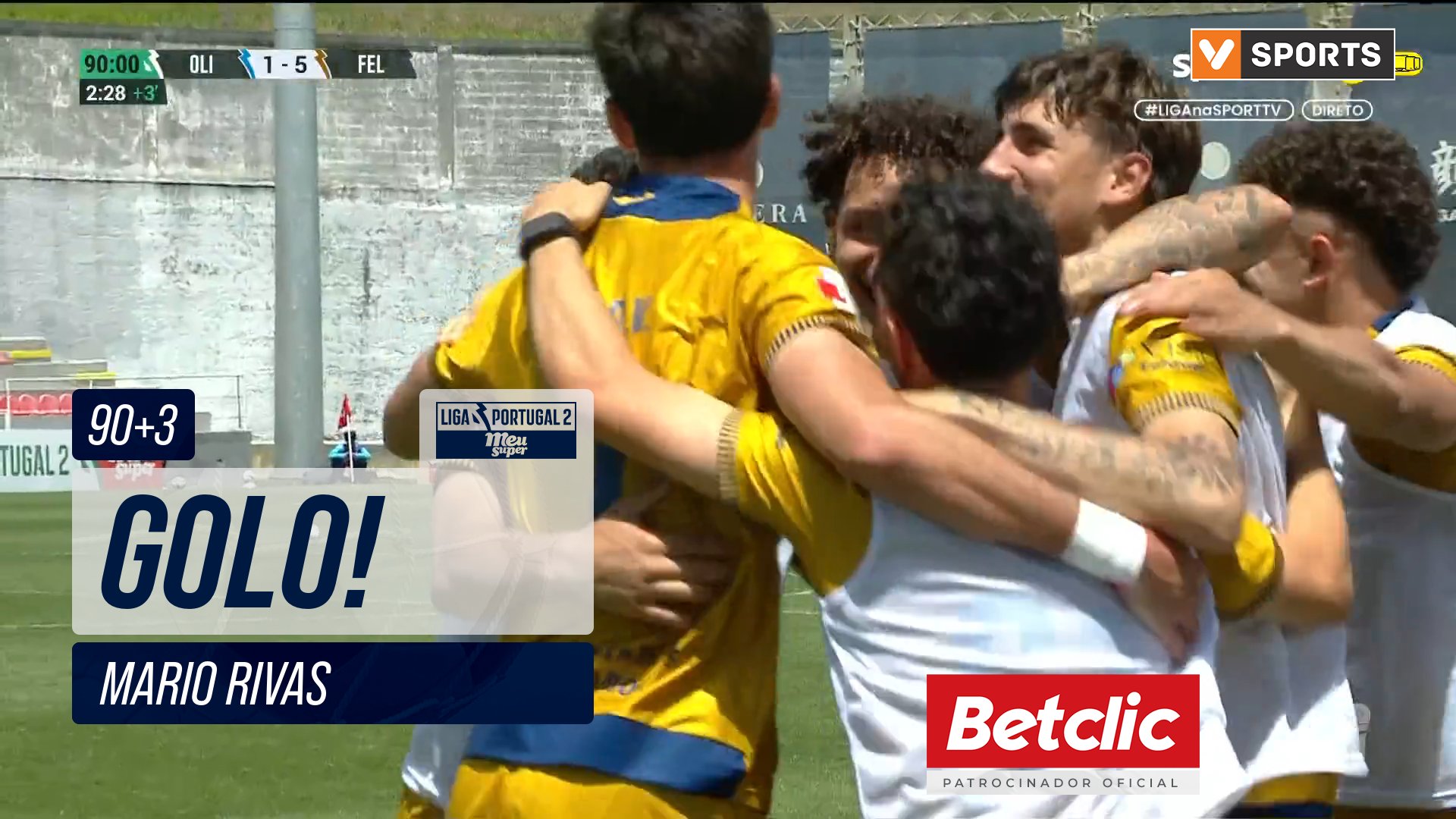 GOLO! Felgueiras, Mario Rivas aos 90'+3', Oliveirense 1-5 Felgueiras