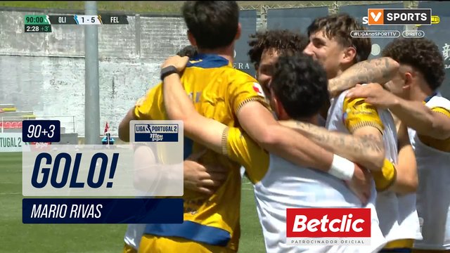GOLO! Felgueiras, Mario Rivas aos 90'+3', Oliveirense 1-5 Felgueiras