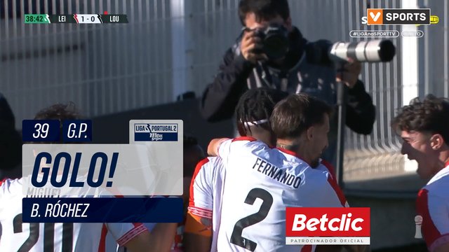 GOLO! Leixões, B. Róchez aos 39', Leixões 1-0 Lourosa FC