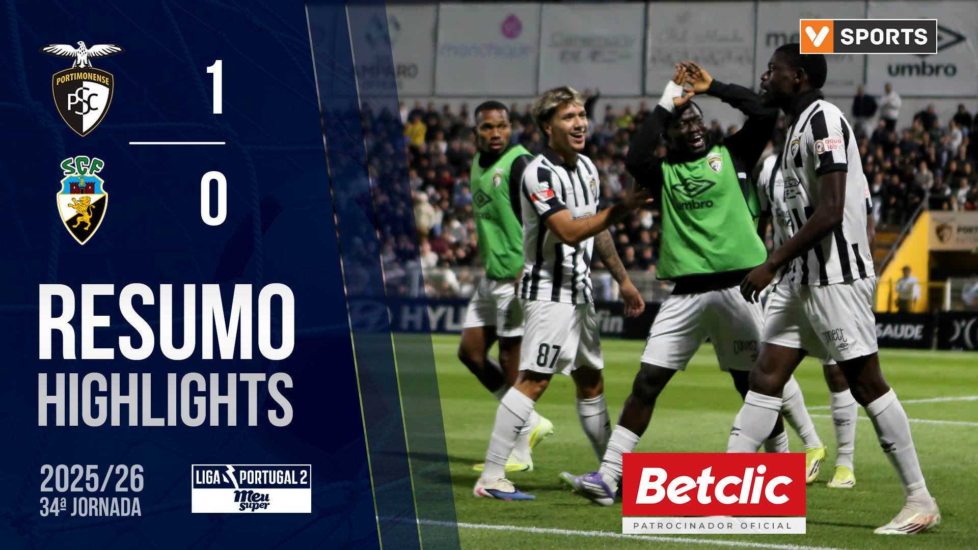 Liga Meu Super (34ª Jornada): Resumo Portimonense 1-0 Farense