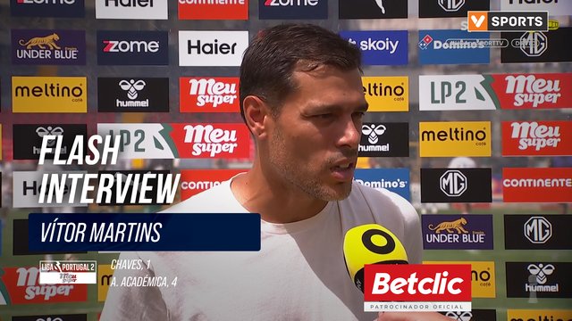 Flash Interview Vítor Martins (Chaves)