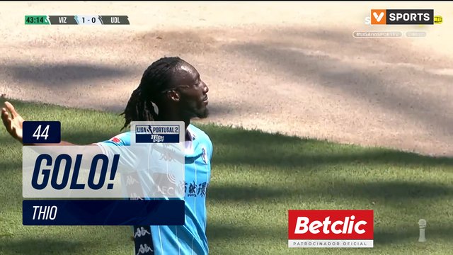 GOLO! Vizela, Thio aos 44', Vizela 1-0 U. Leiria