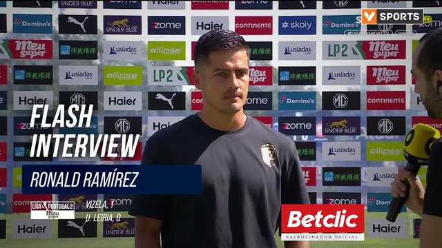 Flash Interview Ronald Ramírez (Vizela)
