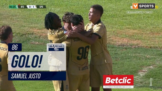 GOLO! Sporting CP B, Samuel Justo aos 86', AFS 0-1 Sporting CP B