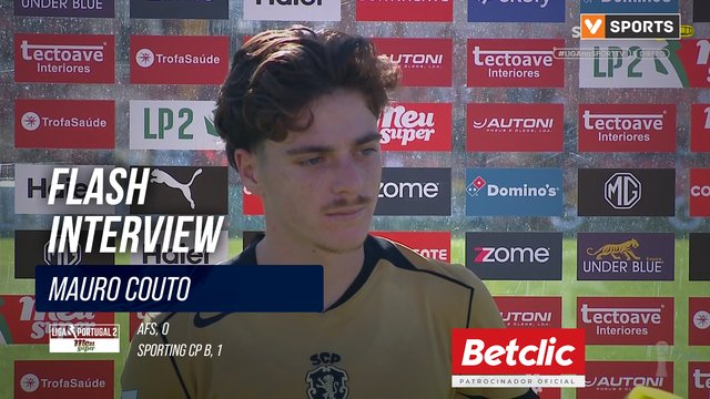 Flash Interview Mauro Couto (Sporting CP B)