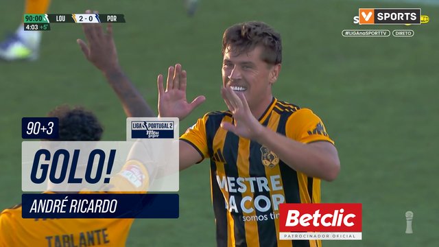 GOLO! Lourosa FC, André Ricardo aos 90'+3', Lourosa FC 2-0 FC Porto B