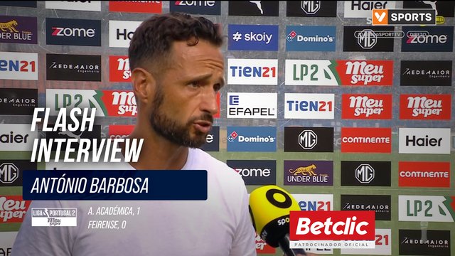 Flash Interview António Barbosa (A. Académica)