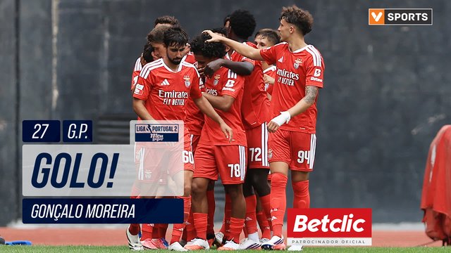 GOLO! Benfica B, Gonçalo Moreira aos 27', U. Leiria 0-1 Benfica B