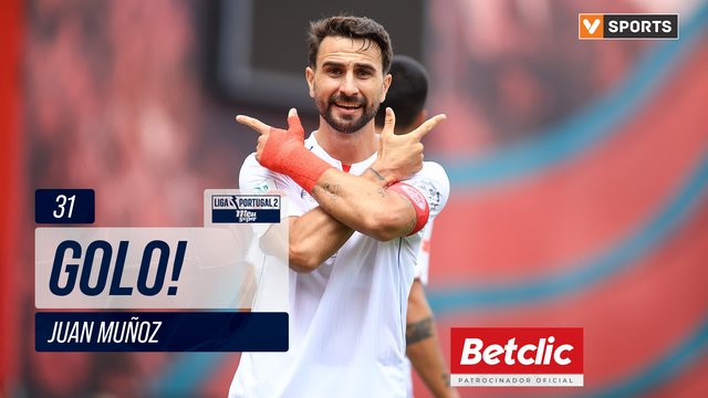 GOLO! U. Leiria, Juan Muñoz aos 31', U. Leiria 1-1 Benfica B