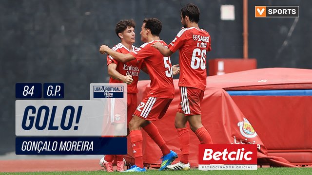 GOLO! Benfica B, Gonçalo Moreira aos 84', U. Leiria 1-2 Benfica B