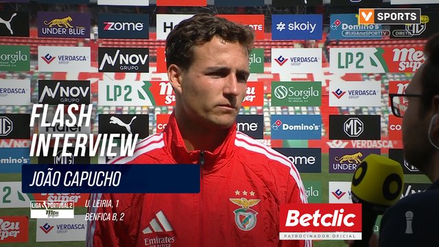 Benfica B, Flash Interview, João Capucho