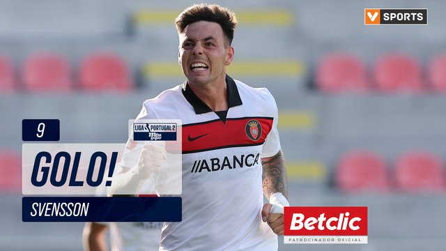 GOLO! Penafiel, Svensson aos 9', Torreense 0-1 Penafiel