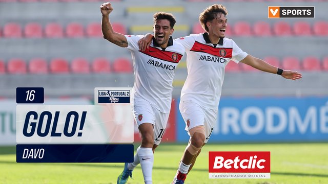 GOLO! Penafiel, Davo aos 16', Torreense 0-2 Penafiel