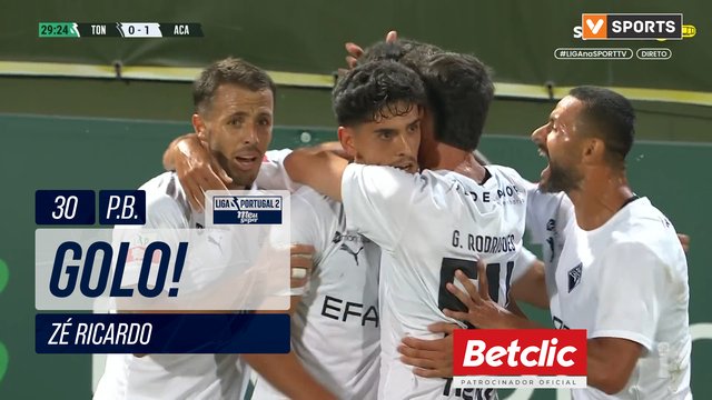 GOLO! A. Académica, Zé Ricardo (p.b.) aos 30', Tondela 0-1 A. Académica