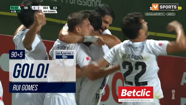 GOLO! A. Académica, Rui Gomes aos 90'+5', Tondela 0-2 A. Académica