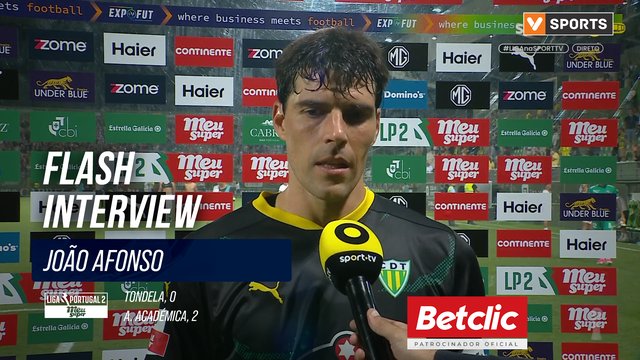 Tondela, Flash Interview, João Afonso