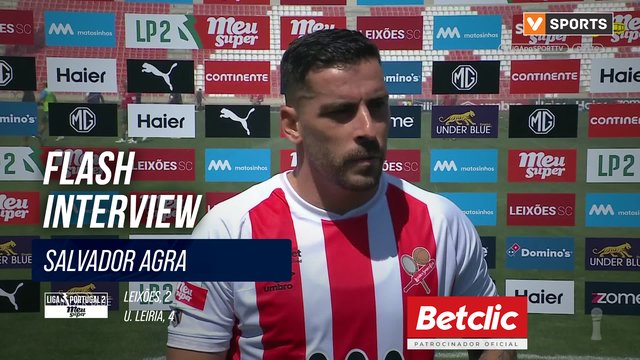 Leixões, Flash Interview, Salvador Agra